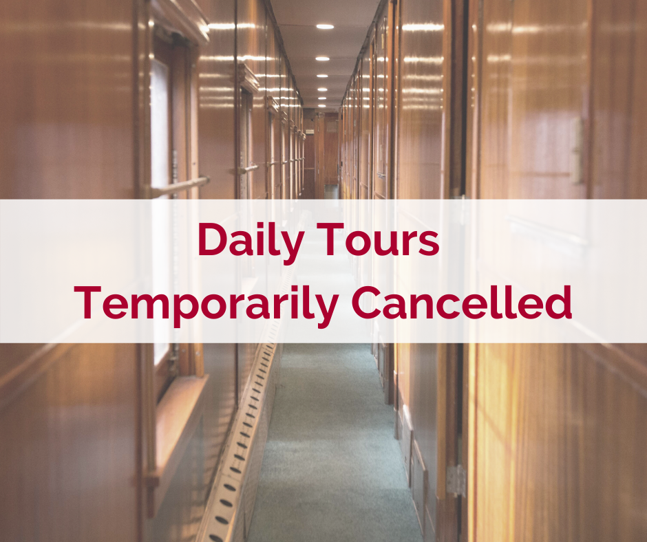 Historic Railcar Tours Cancelled